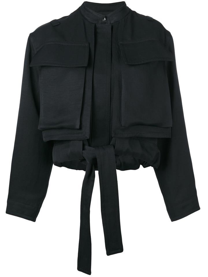 Tom Ford Cropped Pocketed Jacket - Black