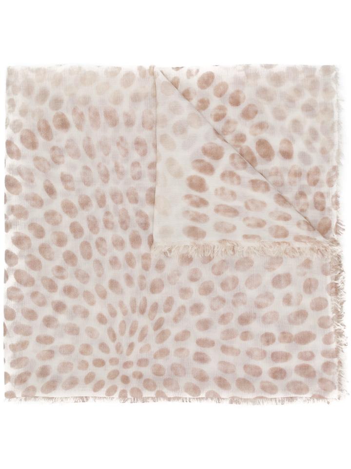 Hemisphere Printed Scarf - Nude & Neutrals