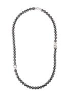 Salvatore Ferragamo Pearl String Necklace - Metallic