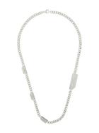 A-cold-wall* Plaque Chain Necklace - Silver