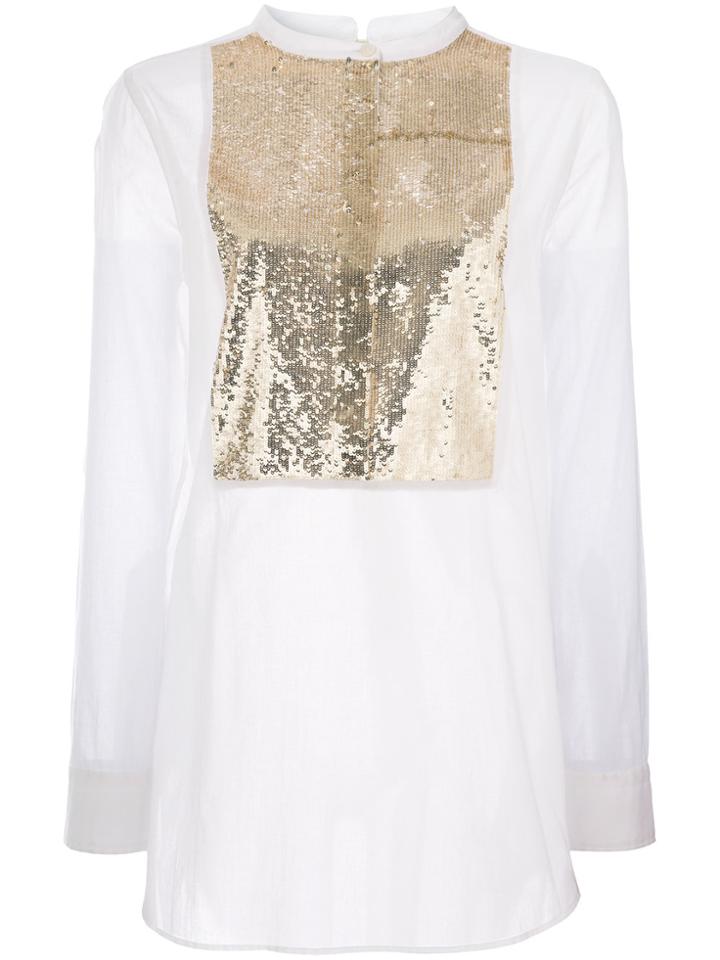 Figue Marcelle Tux Shirt - White