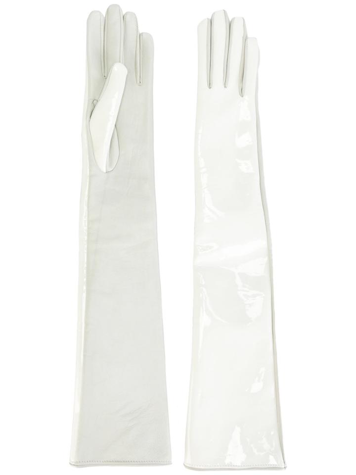 Manokhi Plain Gloves - White