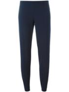 Brunello Cucinelli Cropped Trousers, Women's, Size: 46, Blue, Polyamide/spandex/elastane/virgin Wool