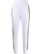 Fendi Ff Side-logo Track-pants - White