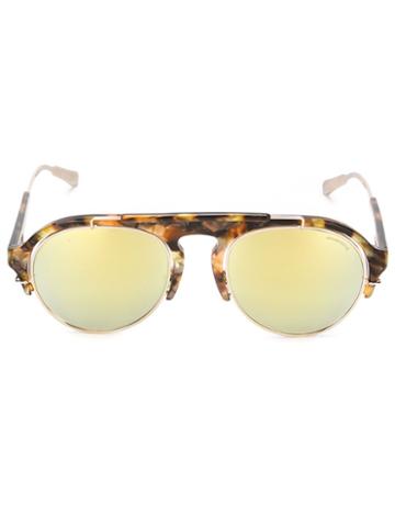 Kris Van Assche By Linda Farrow Gallery Browline Aviator Sunglasses