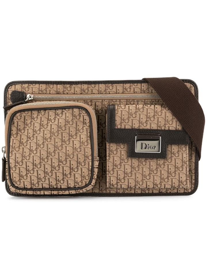Christian Dior Vintage Trotter Pattern Bum Bag - Brown