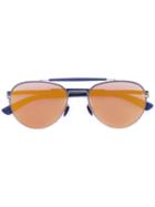 Mykita - Mylon Sun Sloe Sunglasses - Men - Metal (other) - One Size, Blue, Metal (other)