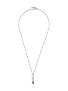 Parts Of Four Hanging Gem Necklace - Silver