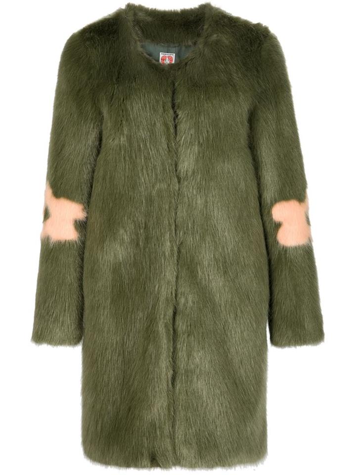 Shrimps 'kylie' Faux Fur Coat, Women's, Size: Small, Green, Modacrylic/polyester