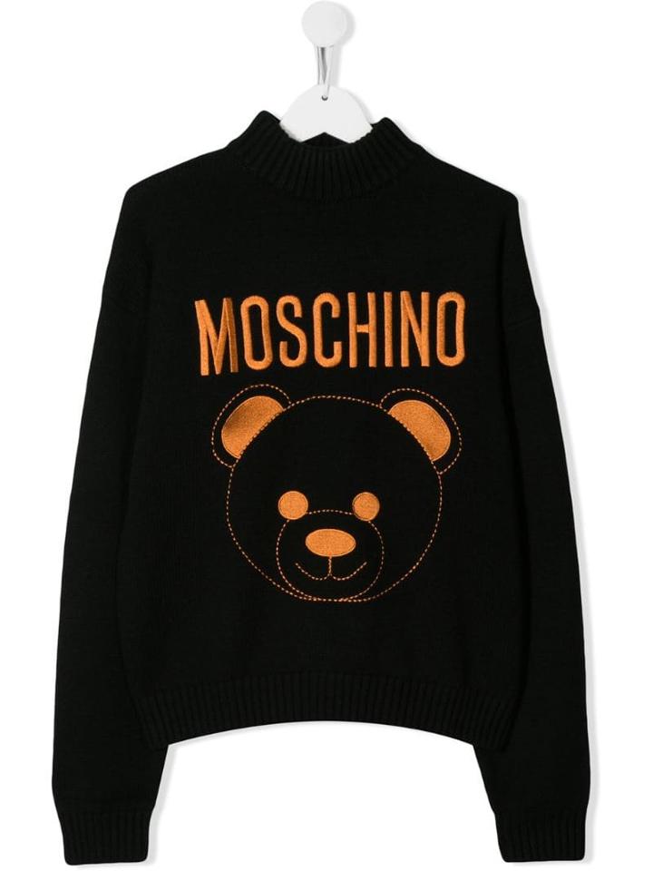 Moschino Kids Toy Bear Jumper - Black