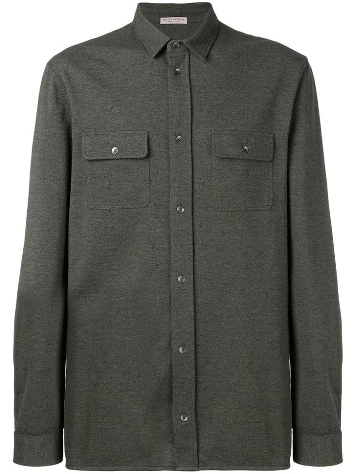 Bottega Veneta Melange Shirt - Green