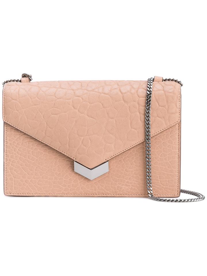Jimmy Choo - 'leila' Crossbody Bag - Women - Lamb Skin/metal - One Size, Pink/purple, Lamb Skin/metal