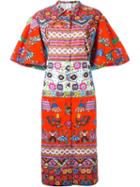 Stella Jean Multi Print Shirt Dress