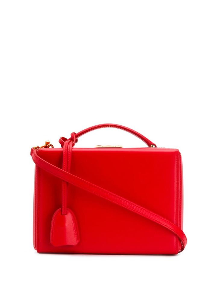 Mark Cross Grace Box Tote Bag - Red