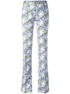Giamba Floral Print Trousers - Purple