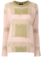 Roberto Collina Fuzzy Knit Sweater - Pink