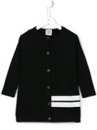 Douuod Kids Stripe Detail Jacket, Girl's, Size: 11 Yrs, Black