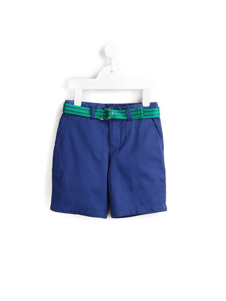 Ralph Lauren Kids Belted Shorts, Boy's, Size: 12 Yrs, Blue