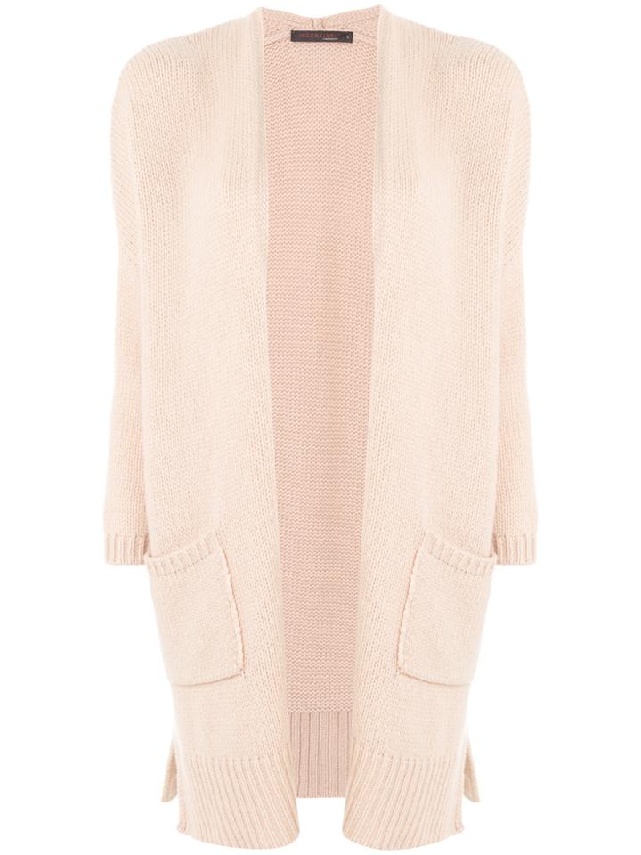 Incentive! Cashmere Open Front Cardigan - Nude & Neutrals