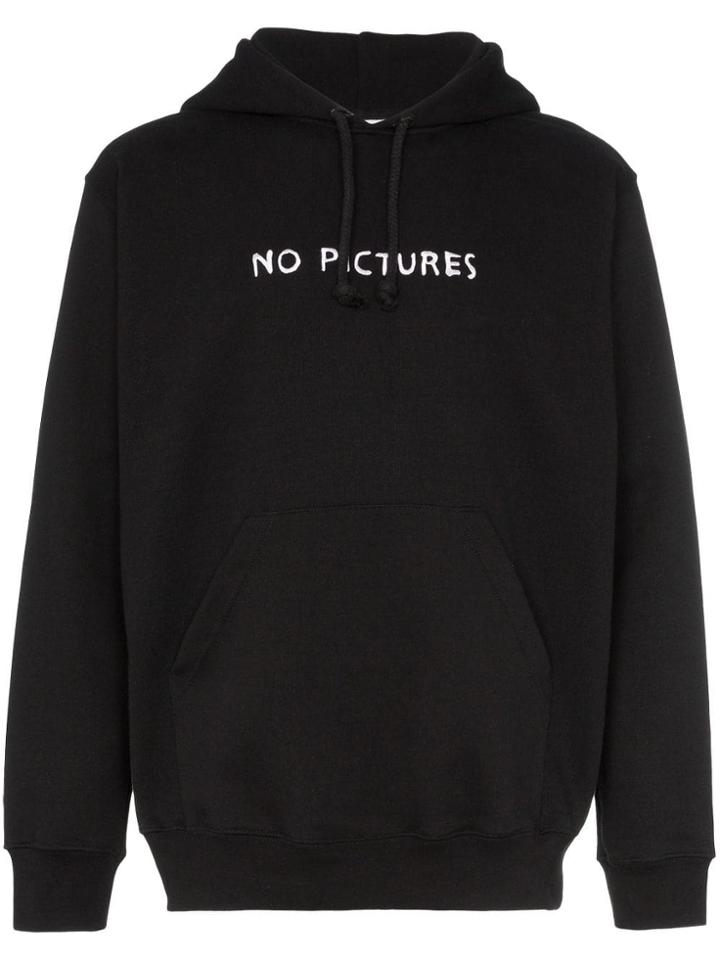 Nasaseasons No Pictures Cotton Blend Hoodie - Black