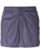 Moncler Striped Trim Swim Shorts, Men's, Size: S, Blue, Polyamide/polyester