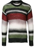 Dsquared2 Striped Round Neck Sweater - Green