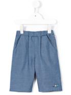 Familiar - Cars Embroidery Shorts - Kids - Cotton/lyocell - 7 Yrs, Blue
