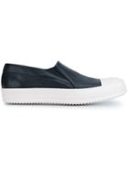 Rick Owens Boat Sneakers, Men's, Size: 43.5, Black, Leather/rubber