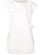 Mm6 Maison Margiela Rear Belt Dress - White