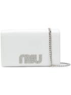 Miu Miu Logo Mini Bag - White
