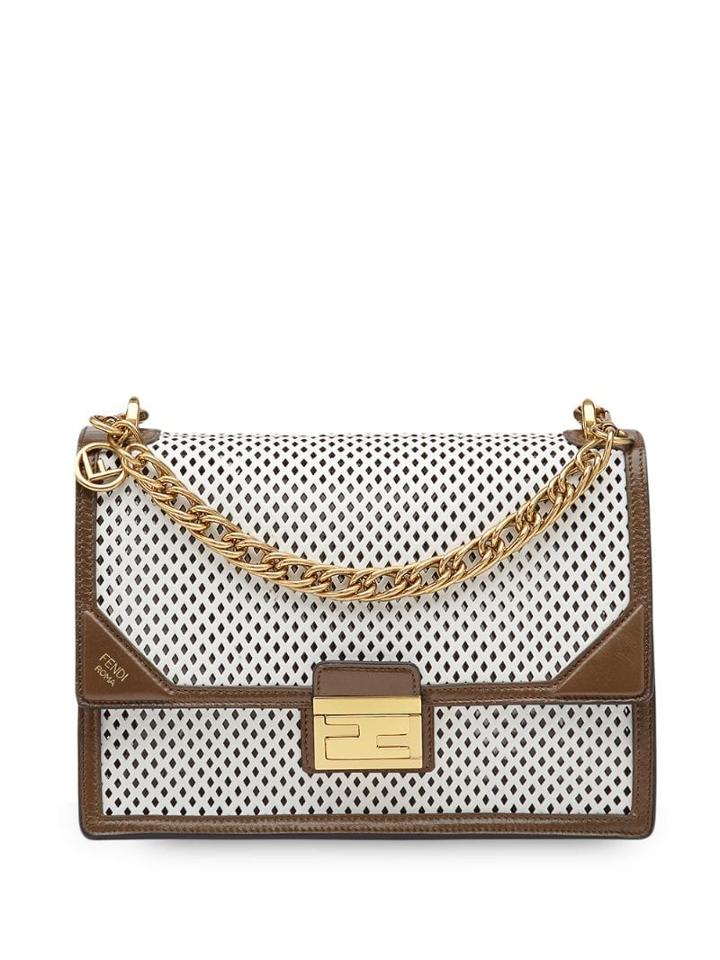 Fendi Kan U Shoulder Bag - White