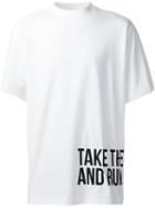 Icosae 'take The Cash And Run' T-shirt, Men's, Size: Small, White, Cotton
