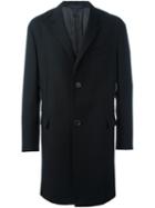 Lanvin Two Button Coat, Men's, Size: 50, Black, Viscose/wool