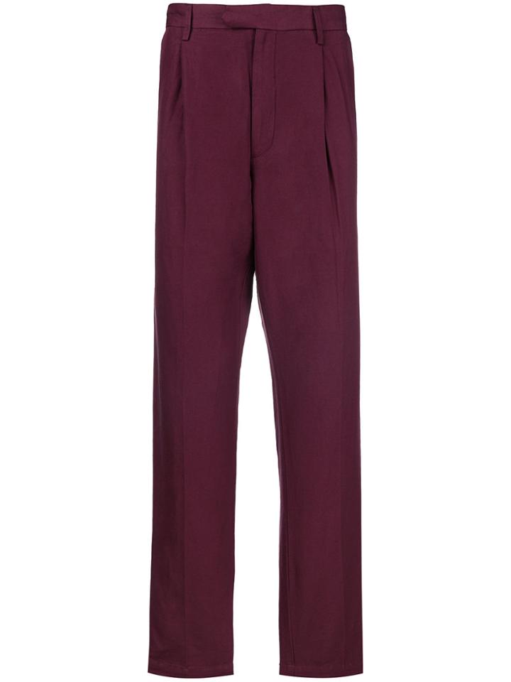 Saturdays Nyc Tailored Fitted Trousers - Pink & Purple