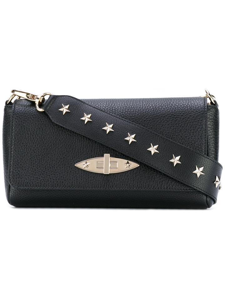 Red Valentino Studded Strap Shoulder Bag - Black