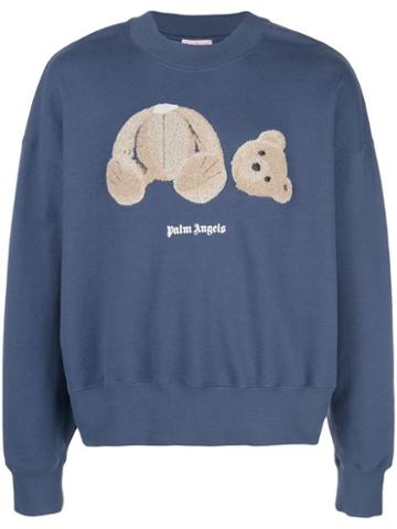 Palm Angels Graphic Sweatshirt - Blue