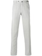 Pt01 - Classic Chinos - Men - Cotton/linen/flax - 54, Grey, Cotton/linen/flax
