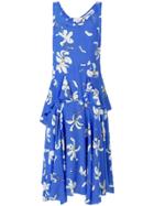 Isa Arfen Floral Print Dress - Blue