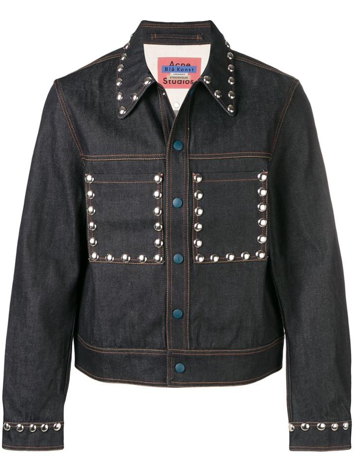 Acne Studios Studded Denim Jacket - Blue