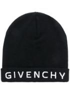 Givenchy Intarsia Logo Beanie - Black