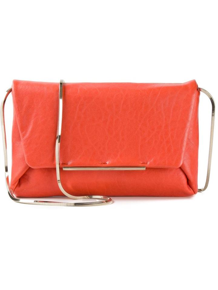 Lanvin 'envelope' Clutch, Women's, Yellow/orange