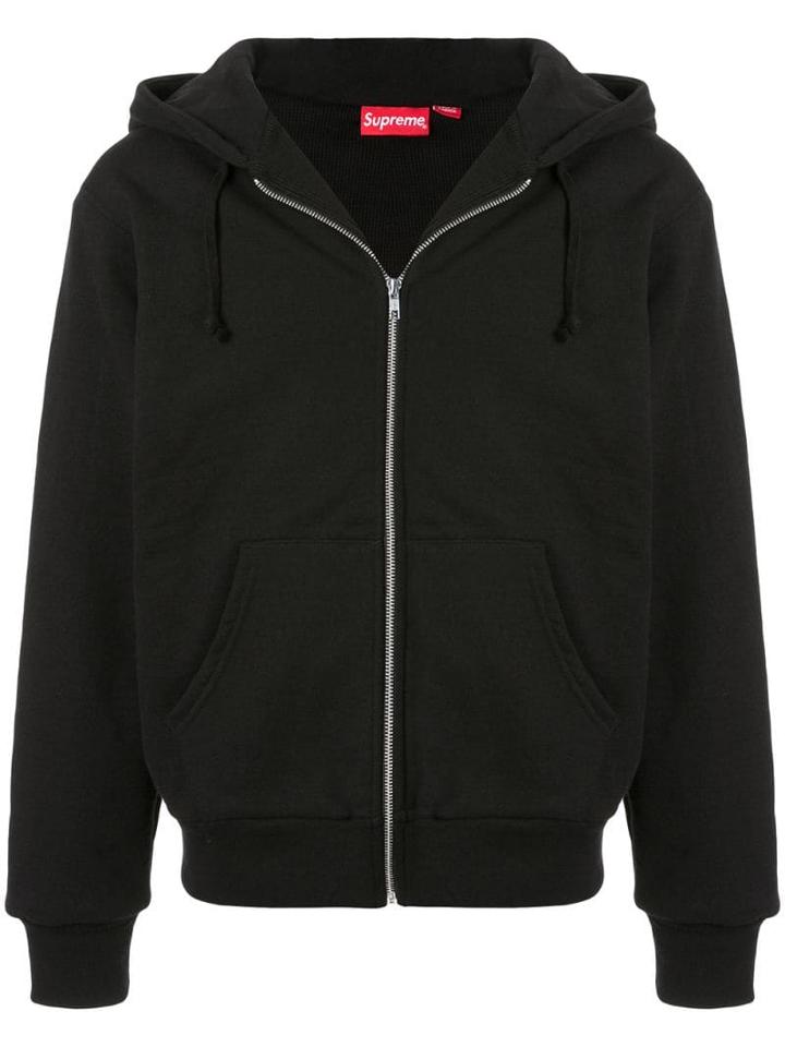 Supreme World Famous Zip Up Hoodie - Black