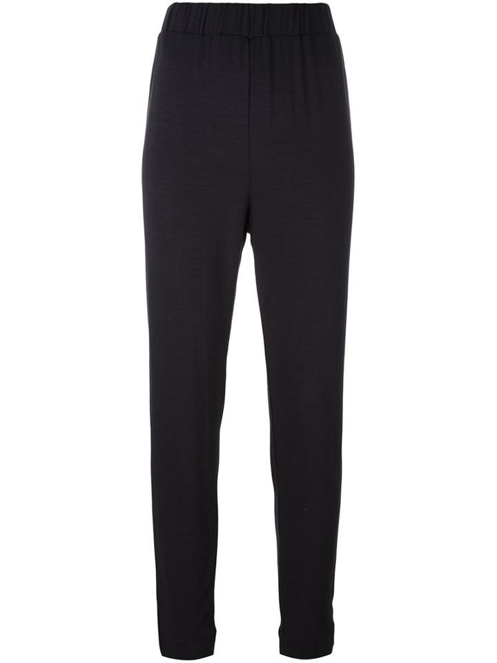 Forte Forte Elasticated Waistband Trousers, Women's, Size: 0, Black, Spandex/elastane/viscose/wool
