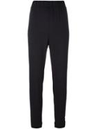 Forte Forte Elasticated Waistband Trousers, Women's, Size: 0, Black, Spandex/elastane/viscose/wool