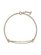 Tiffany & Co 18kt Yellow Gold Tiffany T Smile Bracelet - Metallic
