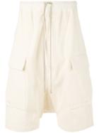Rick Owens Drkshdw - Drop-crotch Shorts - Men - Cotton - L, Nude/neutrals, Cotton