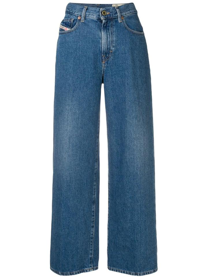 Diesel Wide-leg Jeans - Blue