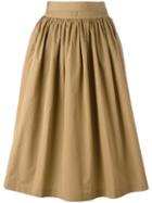 Aspesi Gathered Midi Skirt, Women's, Size: 42, Nude/neutrals, Cotton