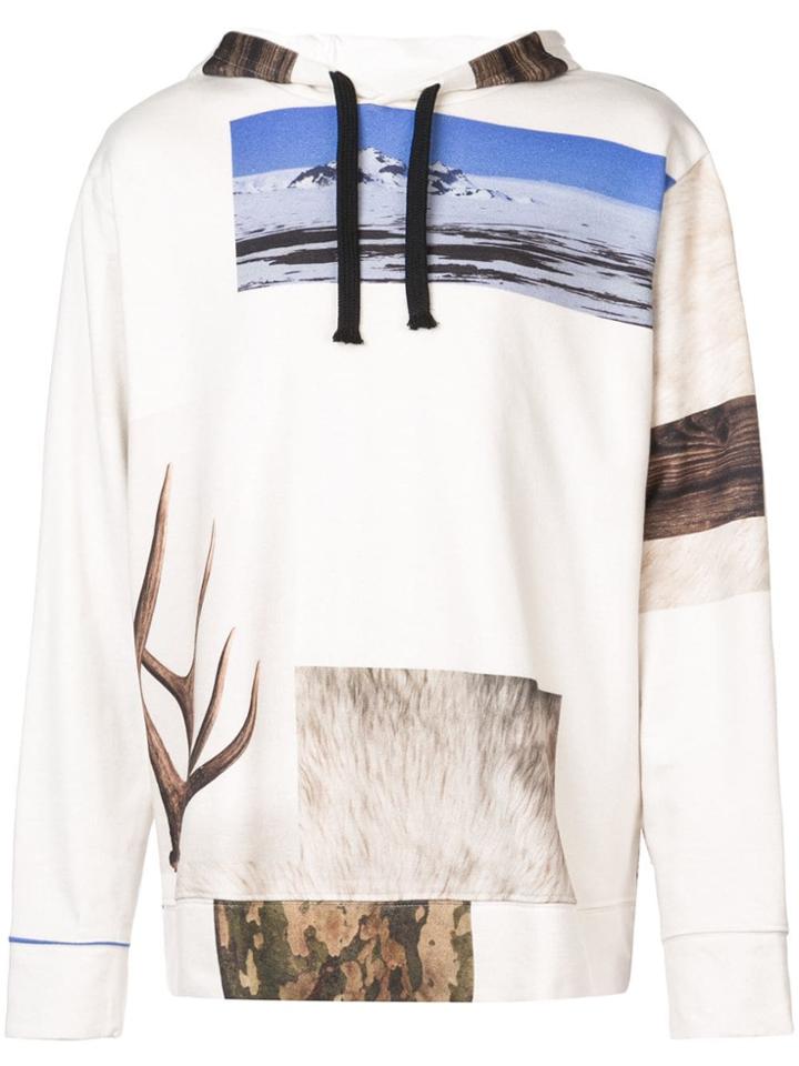 Osklen Printed Hoodie - White