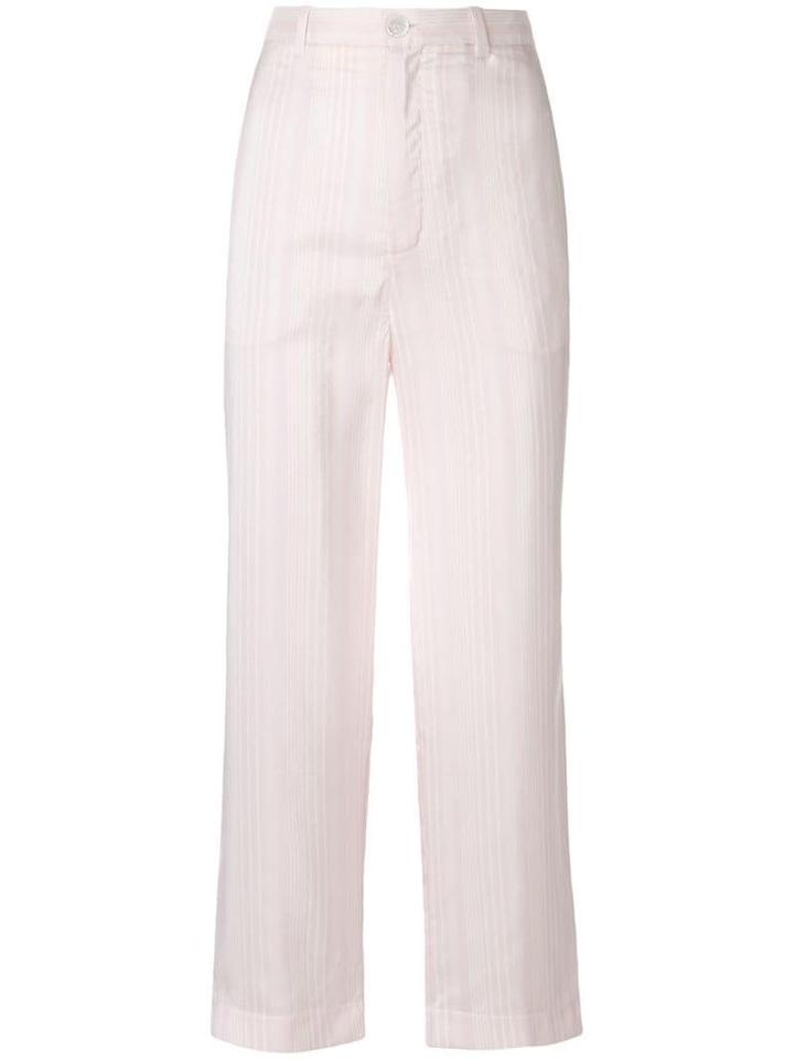 Erika Cavallini Wide Leg Cropped Pants - Pink